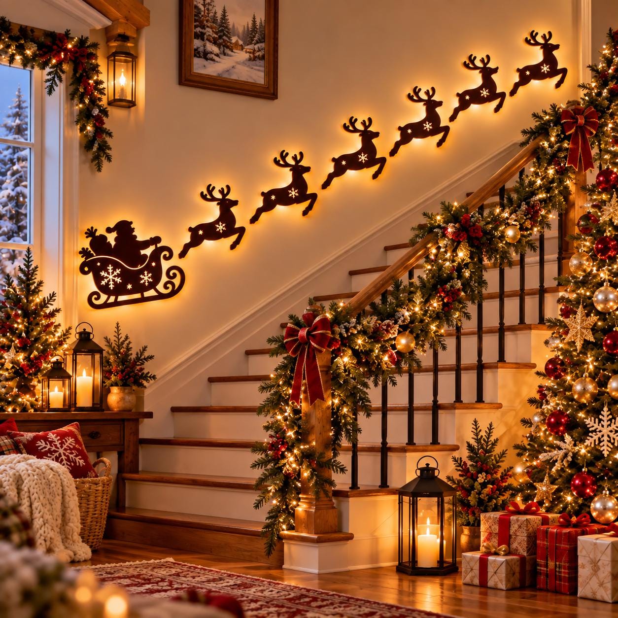 Weihnachtsdeko hängend