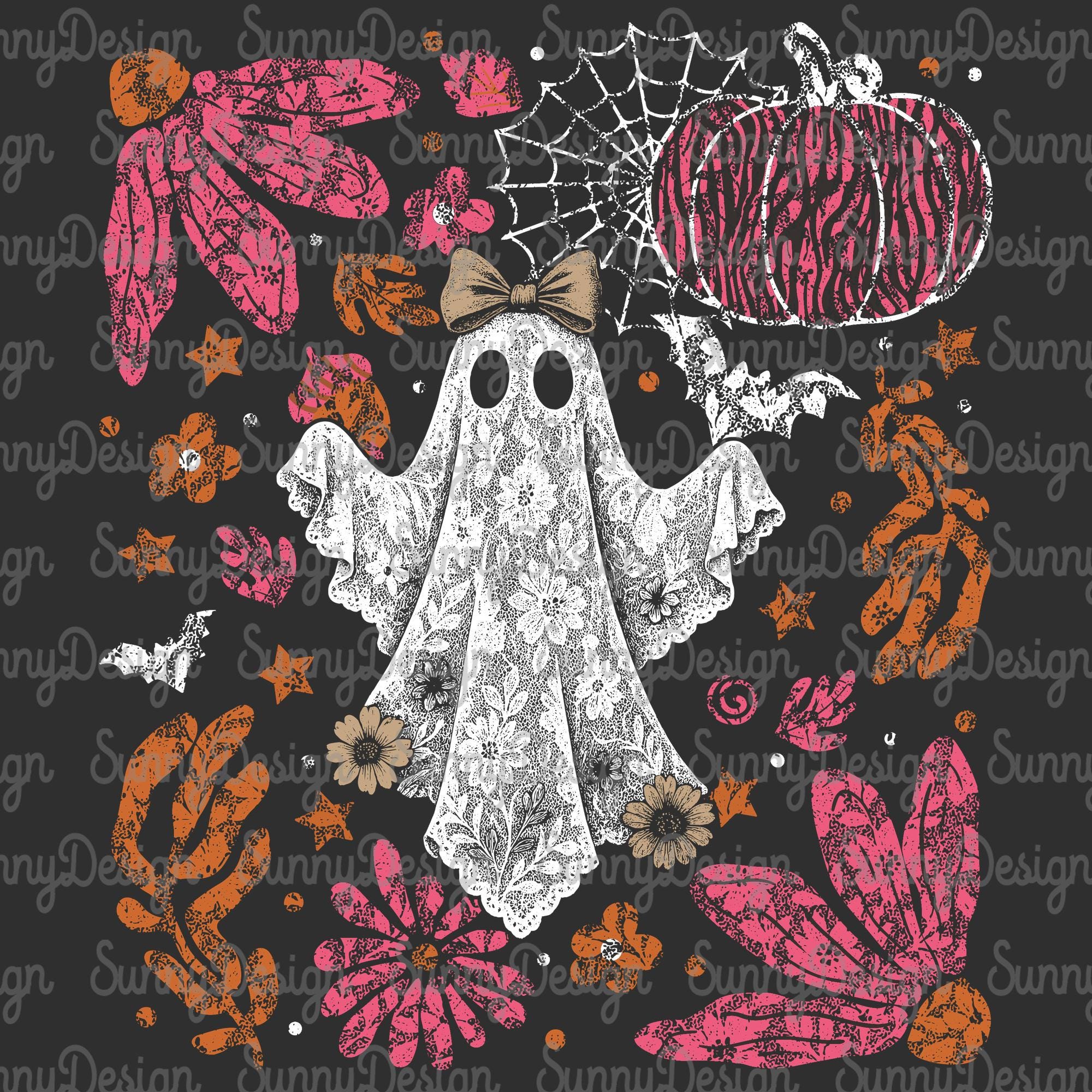 Cute Lace Ghost Png, Halloween Boo Lace Bow Png, Boo in Boojee Png ...