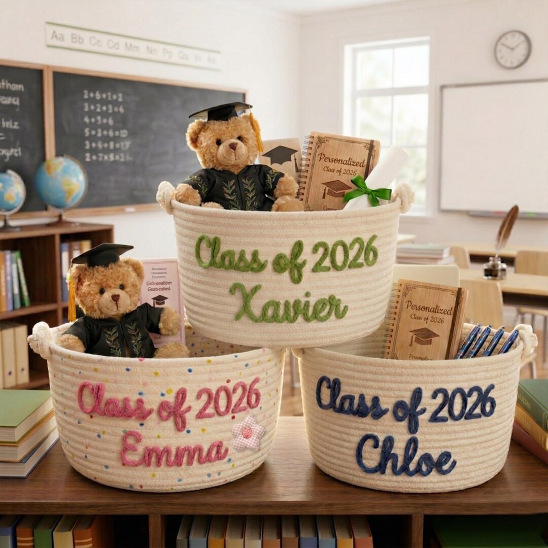 Pepersonalized Graduation Gift Basket, Senior Class of 2026 Grad ...