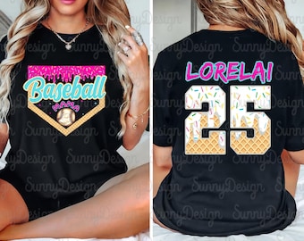 Baseball Ice Cream Drip Png, Baseball Mama PNG, Coquette Baseball Mama Drip Png, Game Day Baseball Png, Baseball Mom Dripping, Baseball Drip