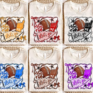 School Spirit Png Bundle, Game Day, Football Season Png, Pennant Flag Png, Coquette Sport Day Png, Sport/School/Teacher Team, Go Team Png