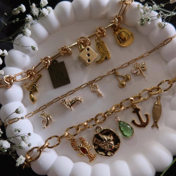 Collar con dijes personalizados: elige tus dijes y cadena