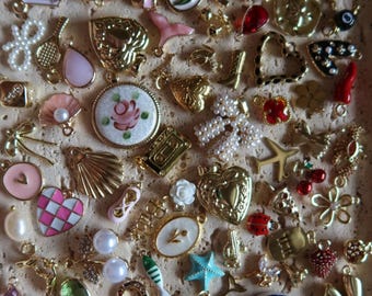 BULK CHARMS - 18K Gold Plated Charms - Charms for Bracelet - Charms for Necklace - Charms for Parties - WHOLESALE
