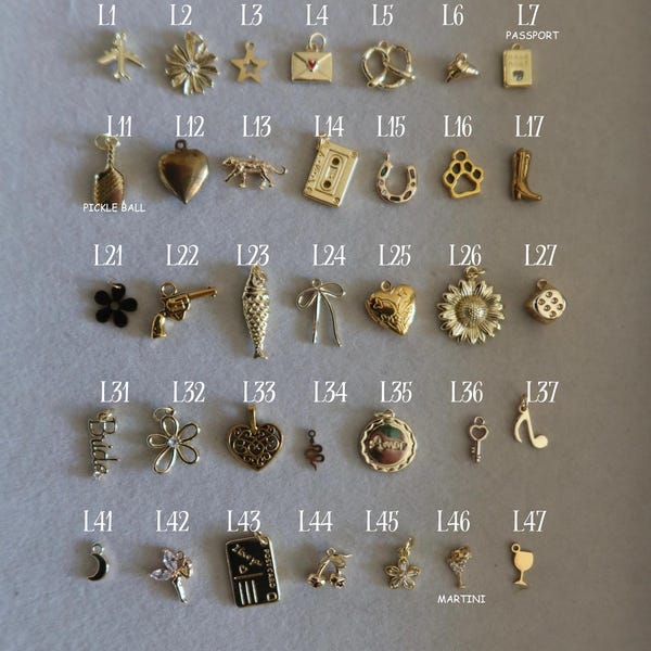 Individual Charms - NONTARNISH - 18k Gold Plated