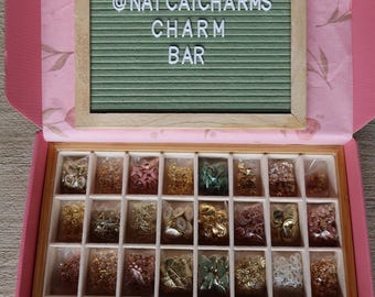 DIY Charm Bar Party Kit – Jewelry Making Supplies for Bracelets, Necklaces, Keychains