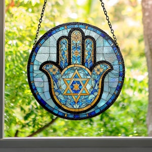 Glass Hamsa - Etsy