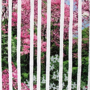 FLORAL MEADOWS - II,  Quilted Throw