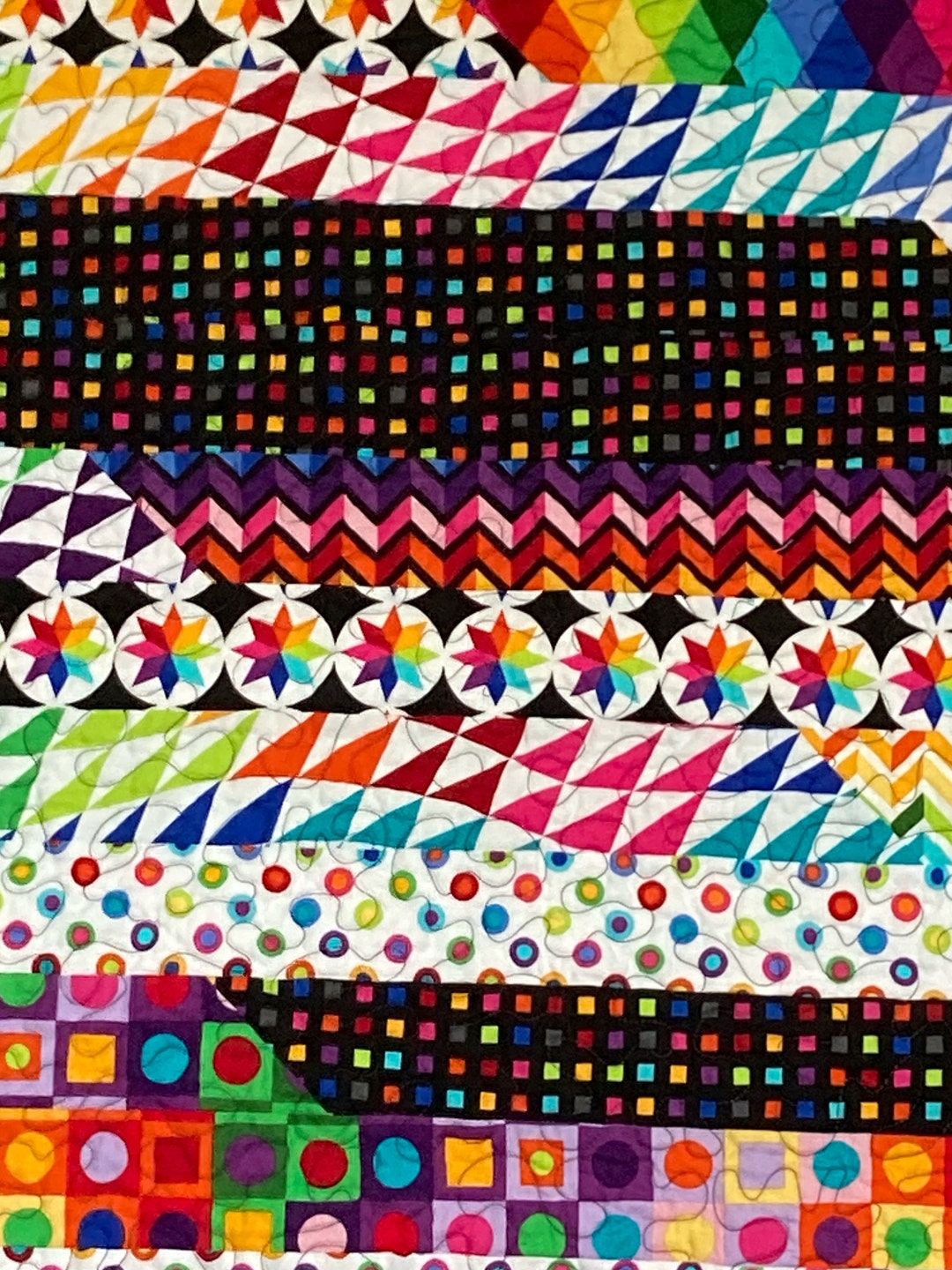 Color Works Quilt Pattern COLORWORKS JELLY ROLL Quilt, 50 X 67 - Etsy