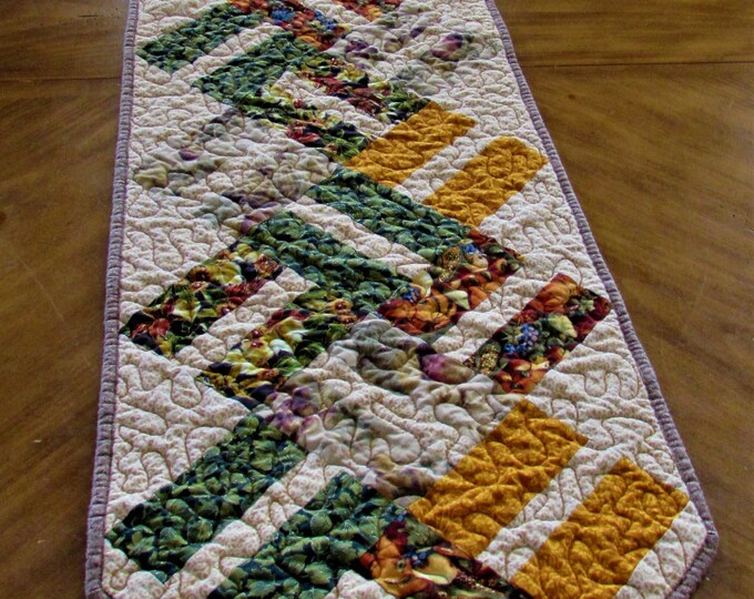 AUTUMN TABLE RUNNER, Pointed Ends, 68 X 13 Etsy