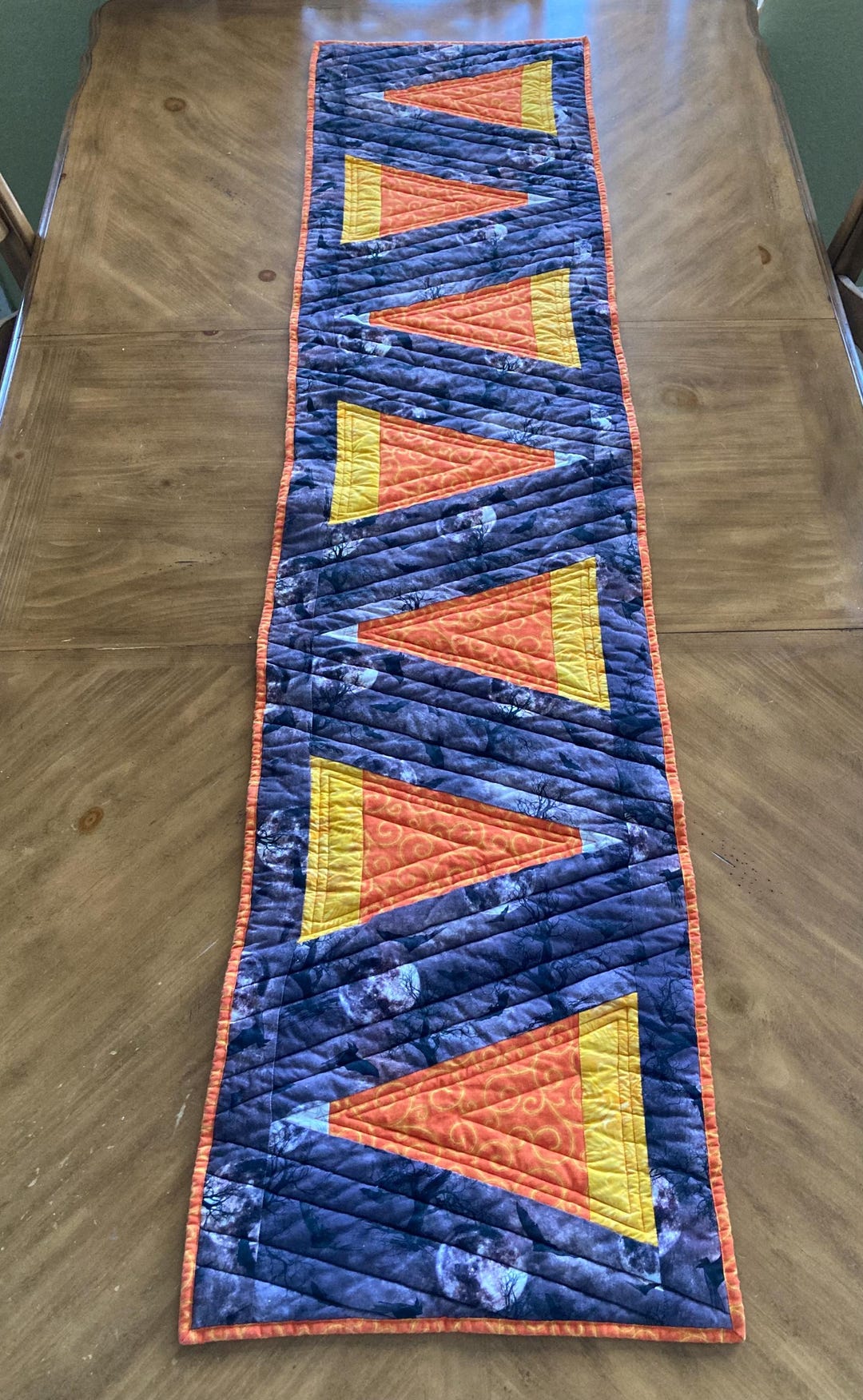 CANDY CORN REVERSIBLE Quilted Table Runner, 65 X 15 - Etsy
