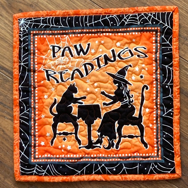 WITCHING HOUR QUILTED Snack Mats, 9.5 inches square