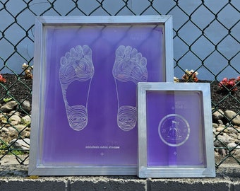 Screen Printing Frame, Pre-Burned Aluminum Frame Screen, Pre-burned Silk Screen Printing Frames Custom Silkscreen Frames with design