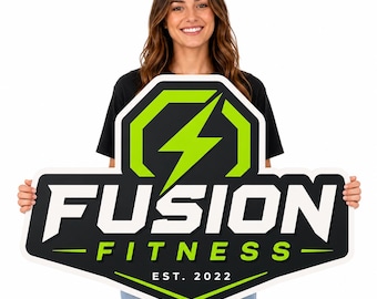 Custom Business Logo Sign, Personalized PVC Logo Sign, Contour Cut Company Sign, Storefront Sign, Office Sign, Trade Show Display
