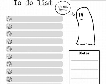 Apathetic Ghost To Do List