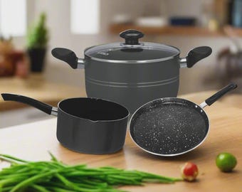 Non-stick kokkärlsset / köksset av bästa kvalitet, 4 delar