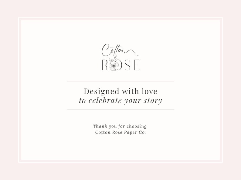 Designed with love by Cotton Rose.