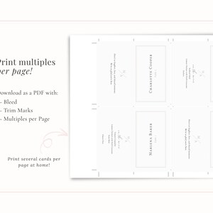 Print multiple cards per page when printing at home.