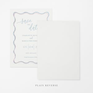 Plain reverse wedding save the date template