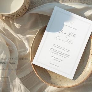 Matching Essence collection wedding invitation available in our Etsy store.