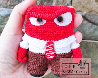 Crochet Amigurumi Anger Downloadable PDF Pattern
