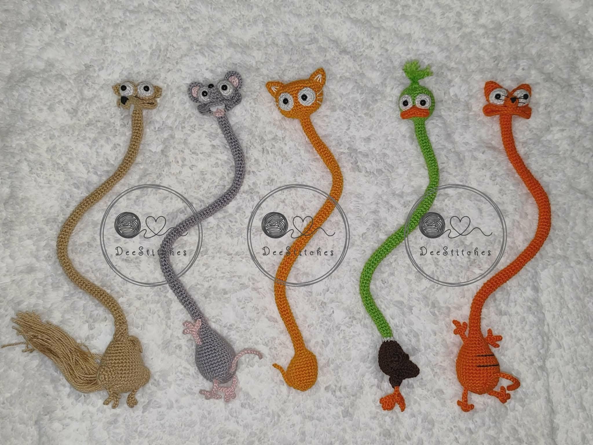 35 Funny Crochet Patterns to Add a Playful Twist to Your Next Project 32 Crochet Amigurumi 5 Funny Long Neck Bag Charm
