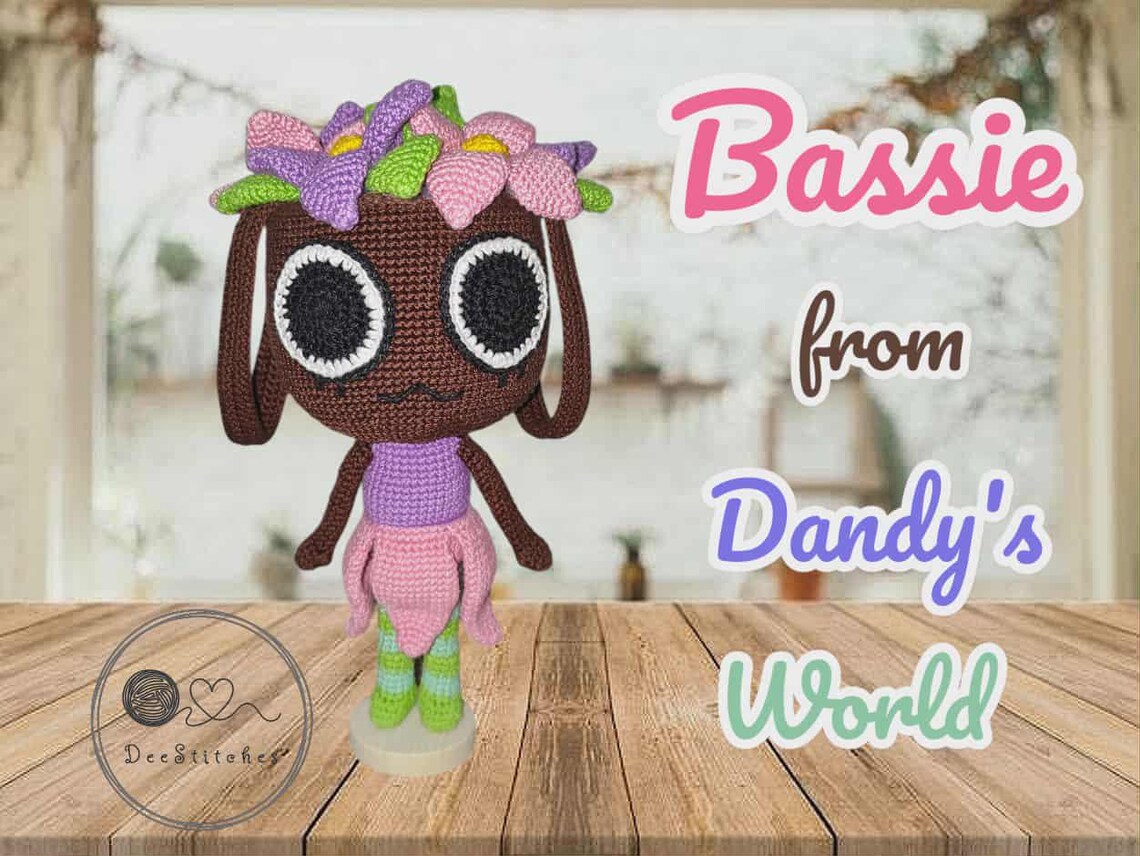 Crochet Amigurumi Dandy's World Bassie Downloadable PDF Pattern - Etsy