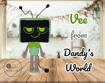 Crochet Amigurumi Dandy's World Vee Downloadable PDF Pattern