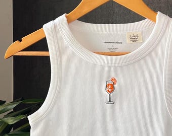 Haftowany top Aperol Spritz – Letni top, włoski letni