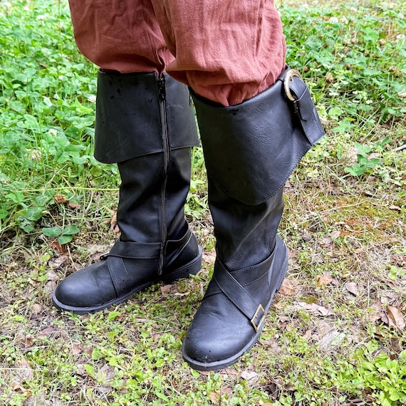Viking Medieval Boots, LARP Renaissance Viking Boots, Pirate  display picture 3