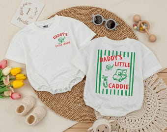 Daddy's Little Caddie Baby Romper, Golf Themed Baby Outfit, Golf Lover Baby Clothes, Golf Baby Shower Gift, Father's Day Golf Gift