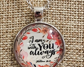 I am With You Always Pendant Necklace Free Shipping