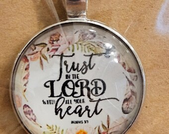 Trust In The Lord Pendant Necklace Free Shipping