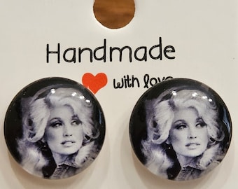 Handmade Young Dolly Stud Earrings Free Shipping
