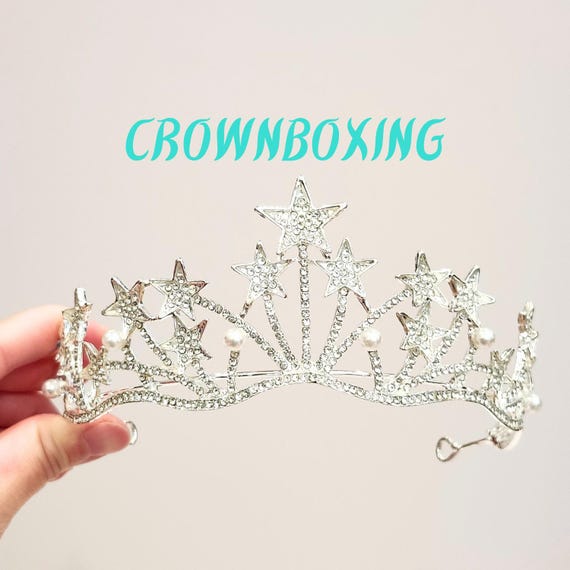 Wedding Star Tiara Crystal, Bridal Headband Headpiece  display picture 1