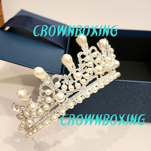 Wedding Pearl silver Tiara Wedding Crown Crystal Tiaras bridal Headband Tiara Rhinestone Tiara Crown simple classic Bride Tiaras Pearl