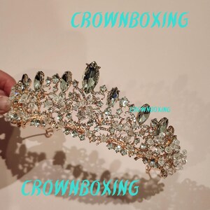 Pink Crystal floral tiara quinceanera tiara Queen Rhinestone Crown tiara wedding Tiara corona Para quinceanera bachelor anniversary Gift