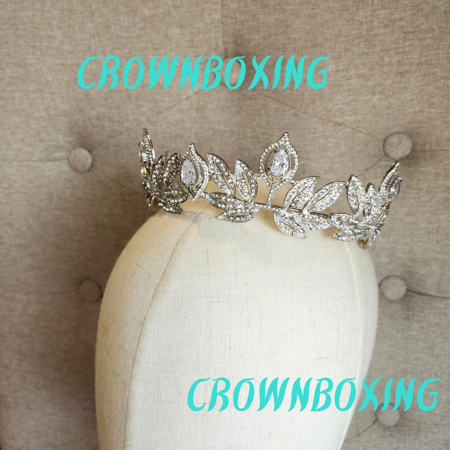 Crystal Queen Tiara Mit Strass – Prinzessinnen-Krone Für Hochzeit, Geburtstag & Cosplay (Champagner)