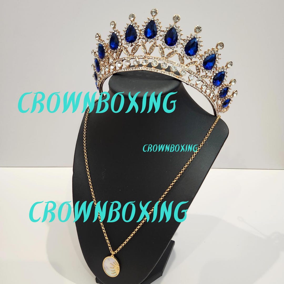Queen Crown and Tiaras Princess Crown for Women and Girls Crystal jewelry set Princess Crown Bridal Jewelry Set for Women Tiaras Necklace  main image 2