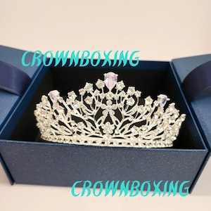 Wedding Hair Tiara Silver Crystal Bridal Tiara Crown baroque Queen bride hair accessories Headpiece Rhinestones Headband quinceanera