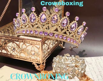Vintage Never Worn Sparkling Rhinestone Tiara, Crown  display picture 3