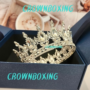 Tiara for Bride Rhinestone full Round Tiara Crown Wedding Hair Accessories luxury queen quinceanera Headpiece Crystal Hair Vine birthday