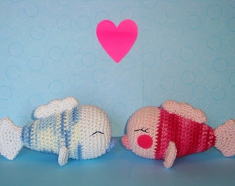 Kissing Fish PDF Crochet Pattern