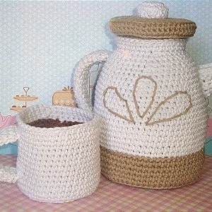 A. Jolly Coffee Pot with Cup PDF Crochet Pattern image 4