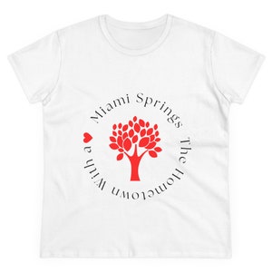 Camiseta de algodón de peso medio para mujer