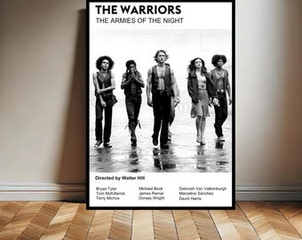 Warriors Inspired Premium Movie Poster Print, Framed Original Design in Pencil Sketch Style, Perfect for Home Decor. Digital Print.