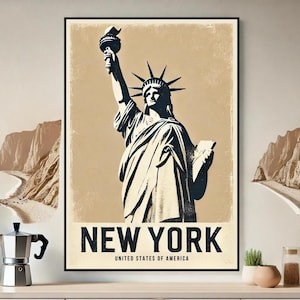 Impression d'art New York Art mural NYC New York City Poster New York Art minimaliste NYC Poster New York Decor NYC Téléchargement numérique 1 impression