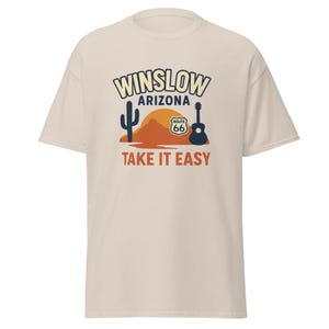 Take It Easy Tee | Winslow Arizona Shirt | Retro Eagles Lyric T-Shirt by RecordTees