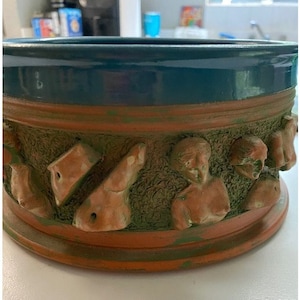 Vintage Handmade Pottery Nudes Very Unique Blue - Etsy