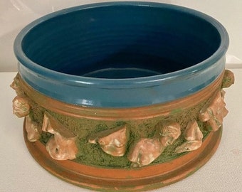 Vintage Handmade Pottery Nudes Very Unique Blue