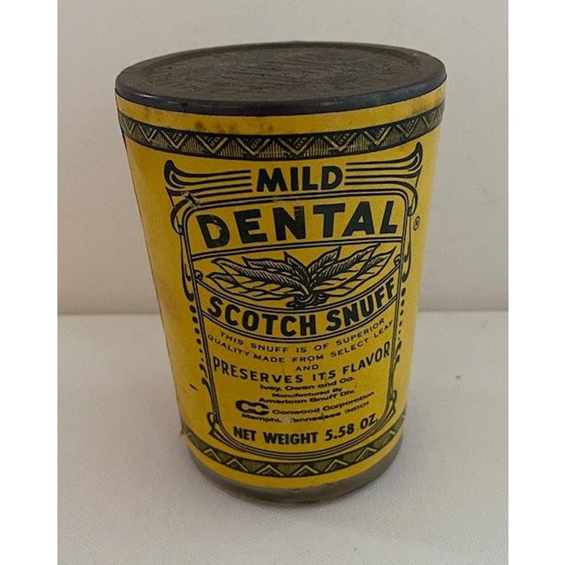 Vintage Mild Dental Scotch Snuff Never Opened Glass Jar Metal Etsy